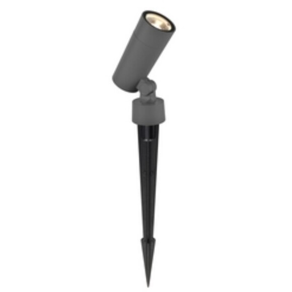 Favourite Micron 4808-1T Серый уличный ландшафтный грунтовый светильник с креплением колышком в землю, L98xW35xH310, LED 10Вт, 875Лм, 3000К, CRI90, 60°, IP65, 220В Favourite Micron 4808-1T Серый уличный ландшафтный грунтовый светильник с креплением колышком в землю, L98xW35xH310, LED 10Вт, 875Лм, 3000К, CRI90, 60°, IP65, 220В