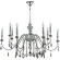 Люстра Crystal Lux MERCEDES SP6+6 CHROME/SMOKE Люстра Crystal Lux MERCEDES SP6+6 CHROME/SMOKE
