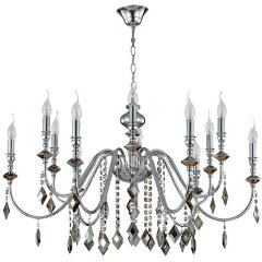 Люстра Crystal Lux MERCEDES SP6+6 CHROME/SMOKE