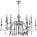 Люстра Crystal Lux MERCEDES SP6+6 CHROME/SMOKE