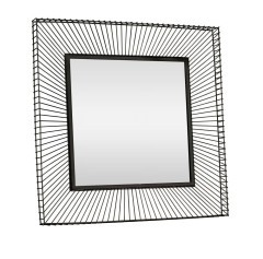 425019 MASINLOC Декоративное зеркало сталь зеркальное стекло черный L740 H740 B50 425019 MASINLOC Декоративное зеркало сталь зеркальное стекло черный L740 H740 B50