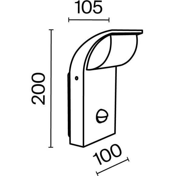 Настенный светильник (бра) Outdoor O446WL-L7GF3KSR