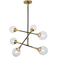 Подвесной светильник Lumina Deco Vivaldo LDP 6027-6 BK+MD