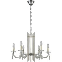 Люстра Crystal Lux AURELIO SP6 GOLD+CHROME/TRANSPARENT