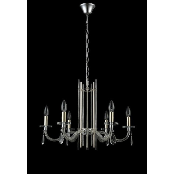 Люстра Crystal Lux AURELIO SP6 GOLD+CHROME/TRANSPARENT
