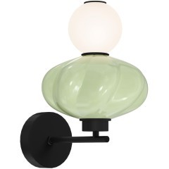 SL6134.401.01 Светильник настенный ST-Luce черный/зелёный, опаловый LED 1*8W 3000K FLORENTINI SL6134.401.01 Светильник настенный ST-Luce черный/зелёный, опаловый LED 1*8W 3000K FLORENTINI