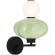 SL6134.401.01 Светильник настенный ST-Luce черный/зелёный, опаловый LED 1*8W 3000K FLORENTINI