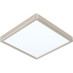 99242 Светодиодный накладной светильник FUEVA 5, 20W (LED), 285х285, H28, 2300lm, 3000K, сталь, никель