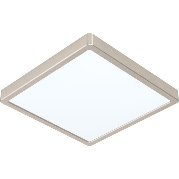 99242 Светодиодный накладной светильник FUEVA 5, 20W (LED), 285х285, H28, 2300lm, 3000K, сталь, никель