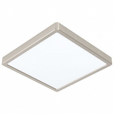 99242 Светодиодный накладной светильник FUEVA 5, 20W (LED), 285х285, H28, 2300lm, 3000K, сталь, никель