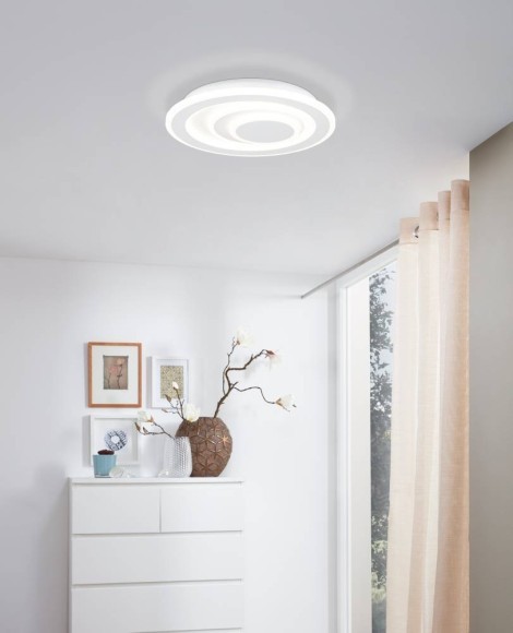 32051 Потолочный светильник PALAGIANO 1, 14,7W (LED), 4000K, 2100lm, H50, ?300, сталь, белый / пластик, сталь, матовый белый