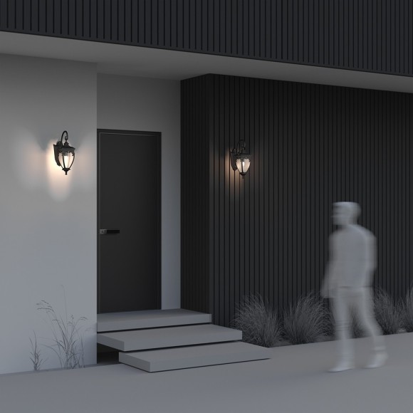 Уличный настенный светильник Maytoni O414WL-01BZ Fleur IP44 под лампу 1xE27 60W