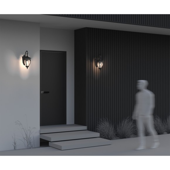 Уличный настенный светильник Maytoni O414WL-01BZ Fleur IP44 под лампу 1xE27 60W