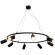 Светильник подвесной Crystal Lux CLT 015C8 D800 BL