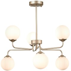 SLE106203-06 Светильник подвесной ST-Luce Золотистый/Белый G9 LED 6*5W REDJINO SLE106203-06 Светильник подвесной ST-Luce Золотистый/Белый G9 LED 6*5W REDJINO