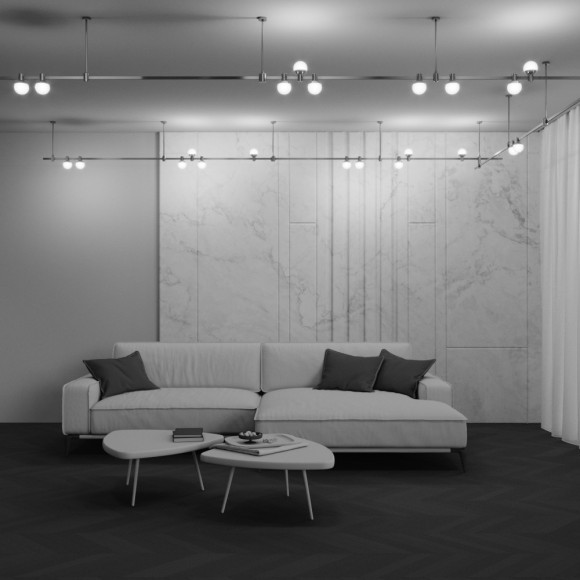 Трековый магнитный светодиодный светильник Maytoni Flarity Luna TR149-1-5W3K-PT