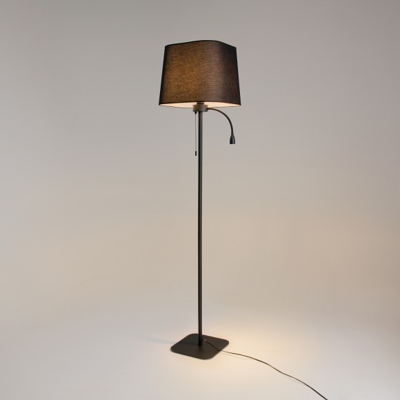 Торшер с абажуром Maytoni Z001FL-L3W-1B Farel под лампу 1xE27 60W