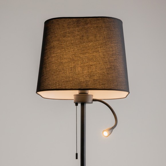 Торшер с абажуром Maytoni Z001FL-L3W-1B Farel под лампу 1xE27 60W