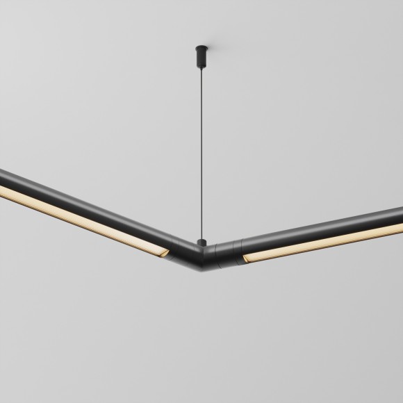 Угловой коннектор 120° для системы Maytoni Shelf без ввода питания CA018LWC-B