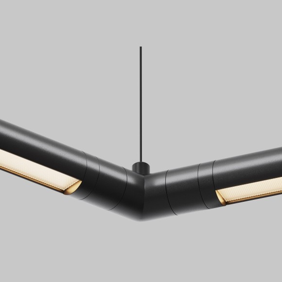 Угловой коннектор 120° для системы Maytoni Shelf без ввода питания CA018LWC-B