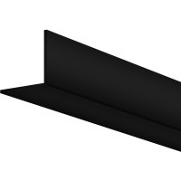 Рассеиватель для профиля 16×16 (Угол, Чёрный, 2 м), ALM-1616S-B-DF-2M 642028