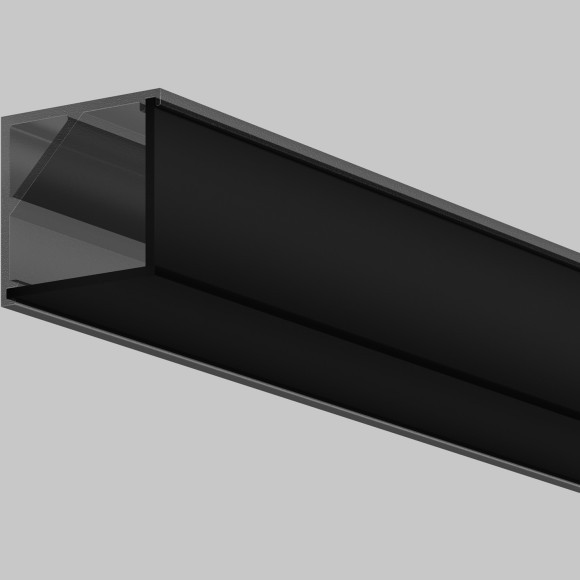 Рассеиватель для профиля 16×16 (Угол, Чёрный, 2 м), ALM-1616S-B-DF-2M 642028 Рассеиватель для профиля 16×16 (Угол, Чёрный, 2 м), ALM-1616S-B-DF-2M 642028
