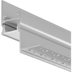 Алюминиевый профиль встраиваемый скрытого монтажа 41x51 (Серебро, 2 м), 636013 Алюминиевый профиль встраиваемый скрытого монтажа 41x51 (Серебро, 2 м), 636013