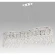 ABRIL SP12 L1200 Crystal Lux Люстра, хромированная металлическая арматура, прозрачный хрусталь, 12×E14 до 40 Вт, 1200×300×290 мм, IP20, 220 В