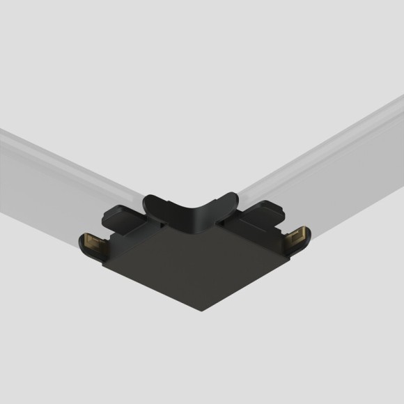 Соединитель угловой 90°, потолок–потолок, для треков Air, серия Base, пластик, чёрный