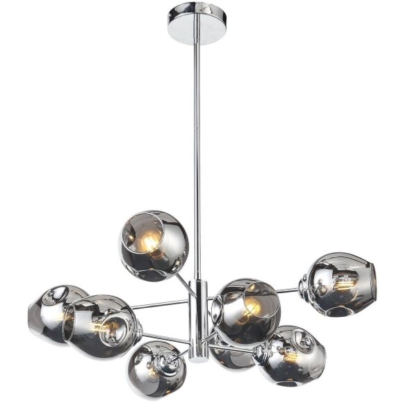 SL1500.103.08 Светильник подвесной ST-Luce Хром/Дымчатый E14 8*40W FOVIA