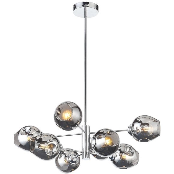 SL1500.103.08 Светильник подвесной ST-Luce Хром/Дымчатый E14 8*40W FOVIA