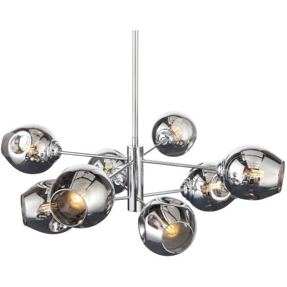 SL1500.103.08 Светильник подвесной ST-Luce Хром/Дымчатый E14 8*40W FOVIA