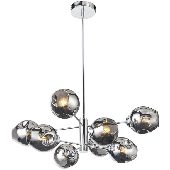 SL1500.103.08 Светильник подвесной ST-Luce Хром/Дымчатый E14 8*40W FOVIA