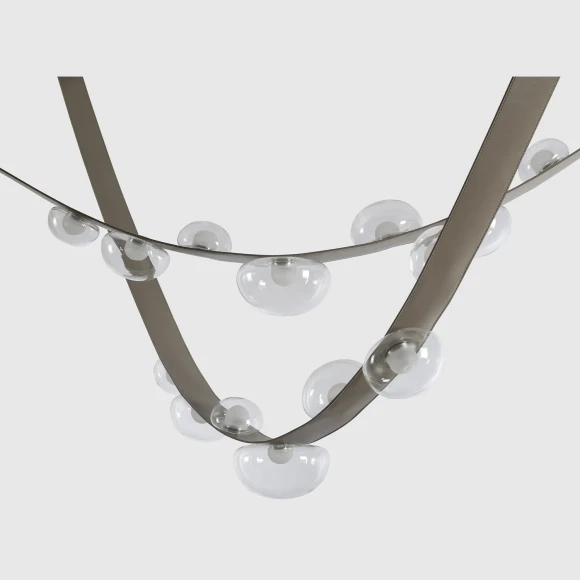 Светильник подвесной Crystal Lux BOSQUE SP7 L3000 GREY/TRANSPARENT 0272/207