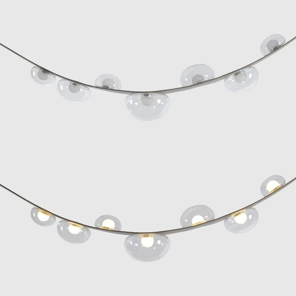 Светильник подвесной Crystal Lux BOSQUE SP7 L3000 GREY/TRANSPARENT 0272/207