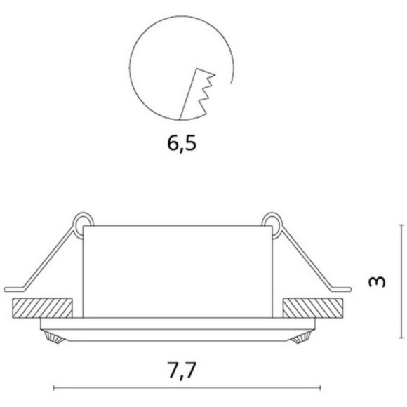 Точечный встраиваемый светильник Divinare GIANETTA 1405/02 PL-1 Точечный встраиваемый светильник Divinare GIANETTA 1405/02 PL-1
