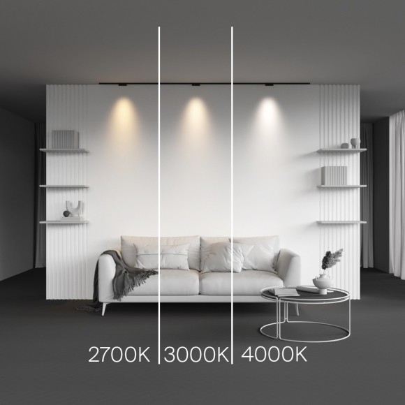 TR193-1-5W2.7K-M-B Ультратонкий трековый диммируемый по TRIAC 0/1-10V магнитный светодиодный светильник Maytoni Levity CRI90+ 2700К 220Лм 30° 5Вт