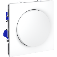 Светорегулятор встраиваемый VOLTUM S70 поворотно-нажимной 600 Вт, (белый матовый)