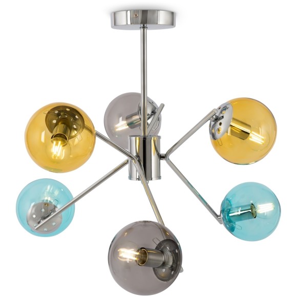 Люстра потолочная Freya FR5083PL-06CH Nancy под лампы 6xE14 40W