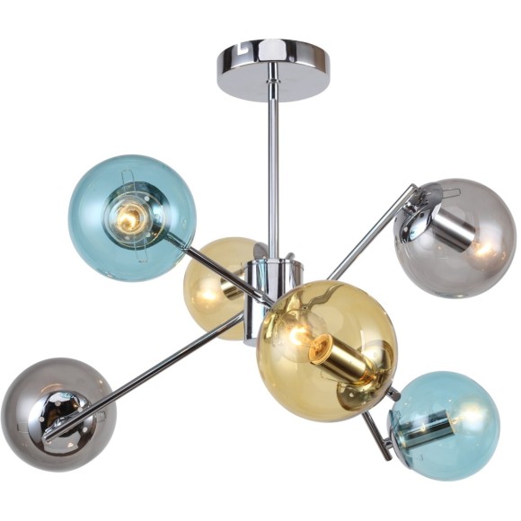 Люстра потолочная Freya FR5083PL-06CH Nancy под лампы 6xE14 40W