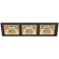 Встраиваемый светильник Lightstar D537030303 Domino под лампы 3xGU5.3 150W