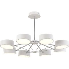 SLE6005-502-08 Светильник потолочный Белый, Хром/Белый LED 8*10W VALLE SLE6005-502-08 Светильник потолочный Белый, Хром/Белый LED 8*10W VALLE