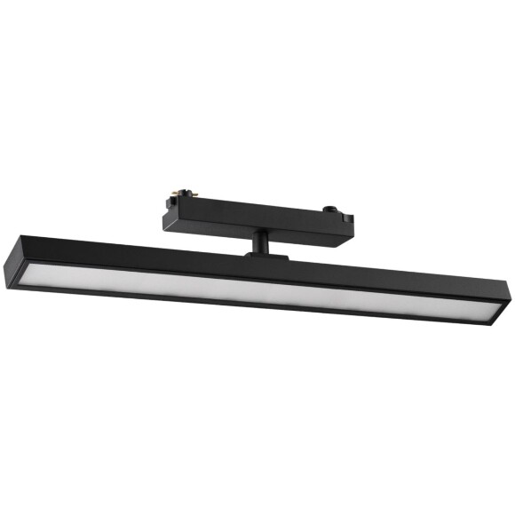 Novotech STRATUS 359773 Черный однофазный двужильный трековый светодиодный светильник, линейный 40см, поворотный, CCT перекл. цветовой температуры, LED 24Вт 1384Лм 2700;3200;4000К CRI90 105° IP20 220В, коэф. пульсации < 1%