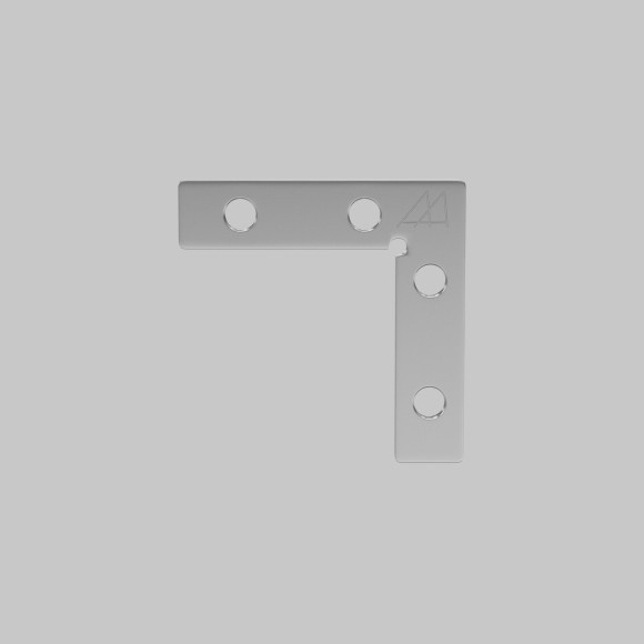 Комплект из 4 угловых соединителей для шин в демпферные натяжные потолки Maytoni Slott Exility TRA034D-CL-42S