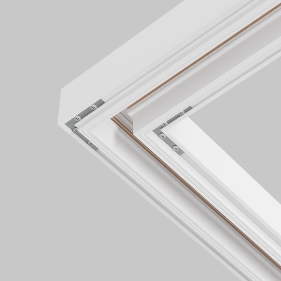 Комплект из 4 угловых соединителей для шин в демпферные натяжные потолки Maytoni Slott Exility TRA034D-CL-42S