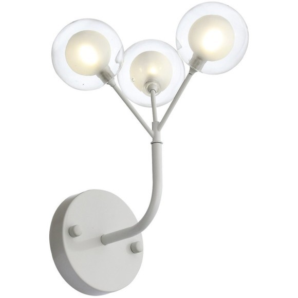 SL376.501.03 Бра ST-Luce Белый/Белый,Прозрачный G4 LED 3*2W DEMELE