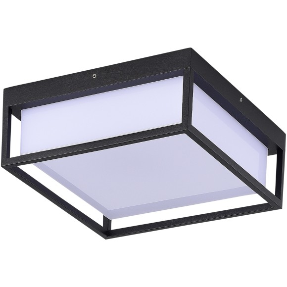 SL9517.402.01 Светильник уличный потолочный ST-Luce черный/белый LED 1*20W 3000K/4000K/5000K CUBO
