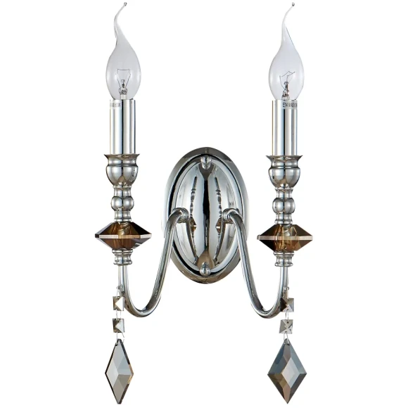 Бра Crystal Lux MERCEDES AP2 CHROME/SMOKE Бра Crystal Lux MERCEDES AP2 CHROME/SMOKE