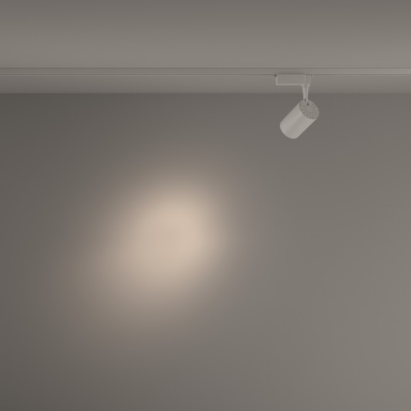 Однофазный двужильный светодиодный трековый светильник Maytoni Unity TR003-1-10W4K-S-W Vuoro 4000К 900Лм CRI90+ 24° 10Вт