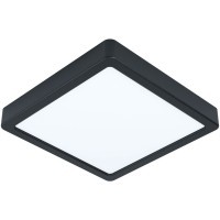 99256 Светодиодный накладной светильник FUEVA 5, 17W (LED), 210х210, H28, 2100lm, 4000K, сталь, черн